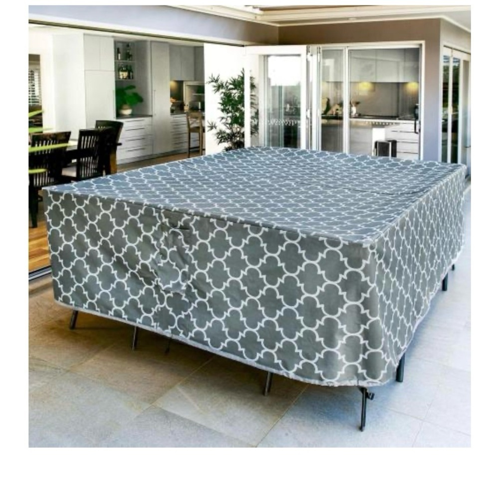 Harlie & Stone Rectangle Patio Table Cover, Heavy Duty Outdoor Table Covers. - Picture 1 of 5